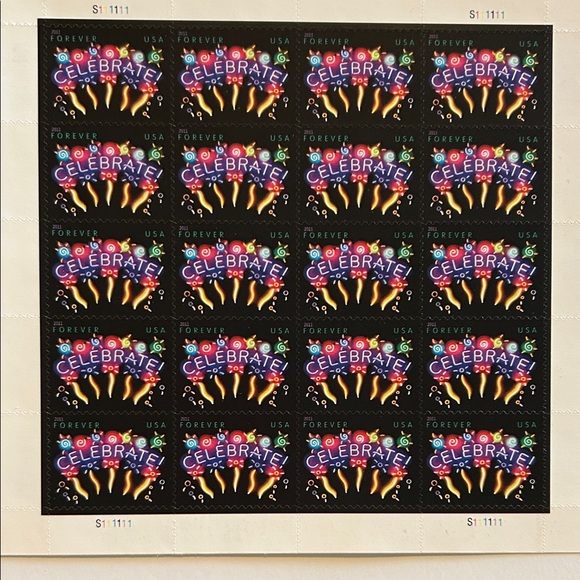 Vibrant Celebrate Forever Stamps - Picture 1 of 1